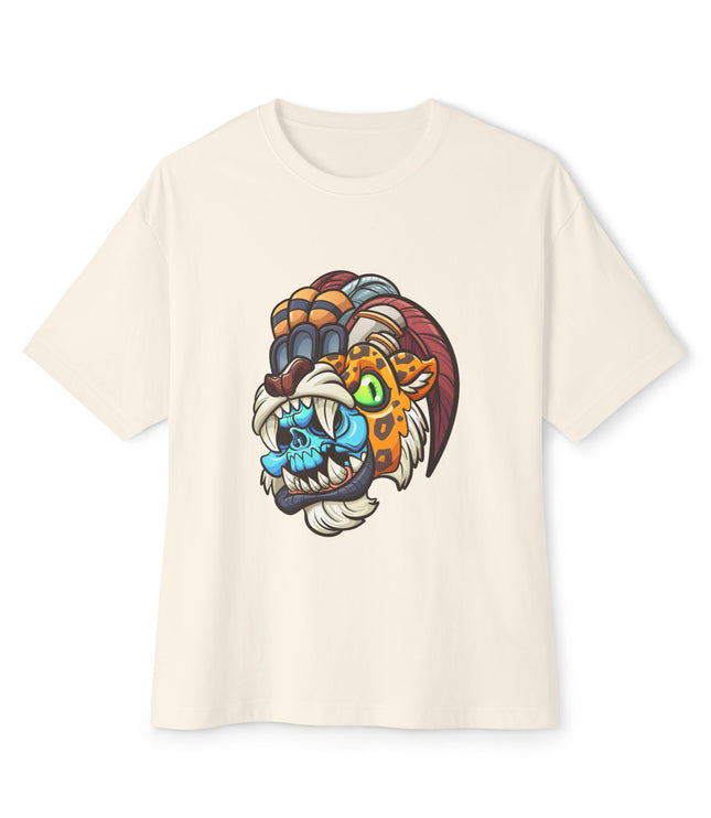 Tribal Jaguar Skull  Oversized T-Shirt