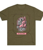 Tri-Blend Military Green