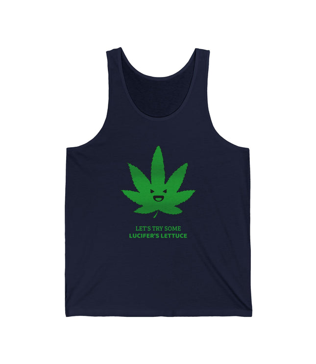 Lucifer" Lettuce Jersey Tank