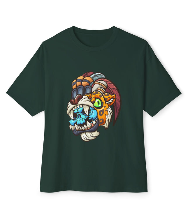 Tribal Jaguar Skull  Oversized T-Shirt