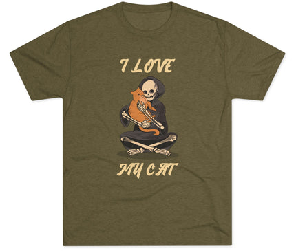 I Love My Cat Tri-blend T-Shirt