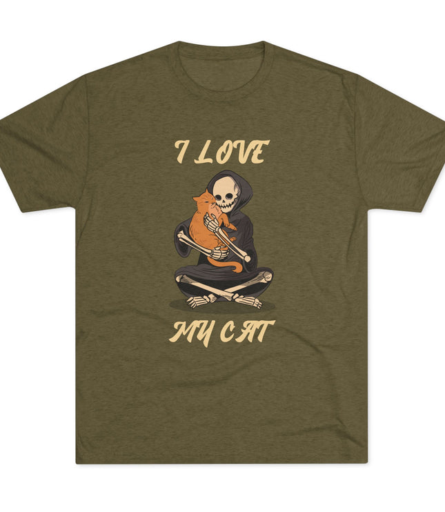 I Love My Cat Tri-blend T-Shirt