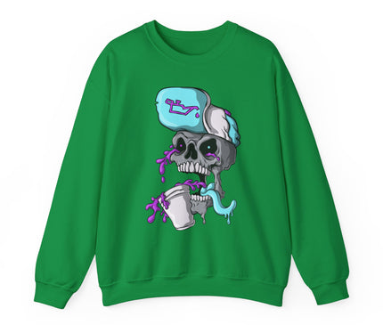 Leaned Out Skull Classic Crewneck Sweatshirt
