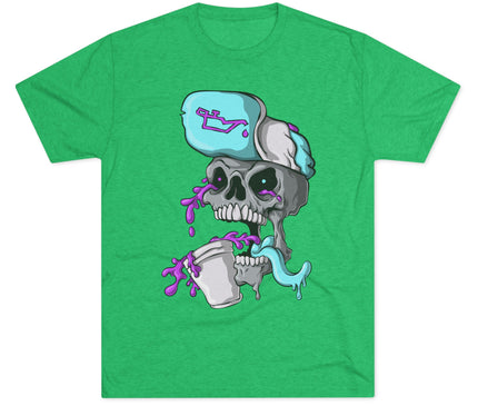 Leaned Out Skull Tri-Blend T-Shirt