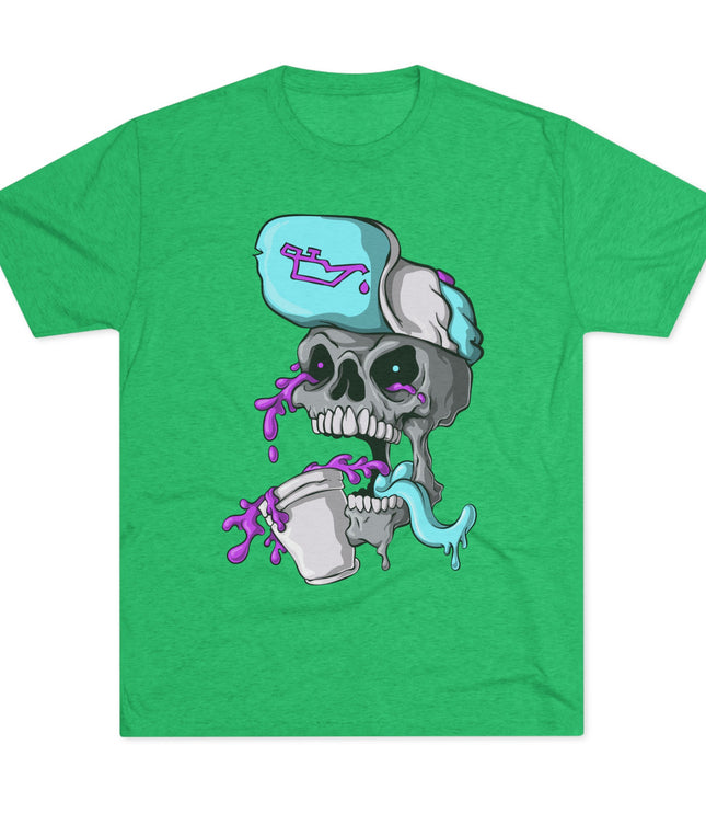 Leaned Out Skull Tri-Blend T-Shirt