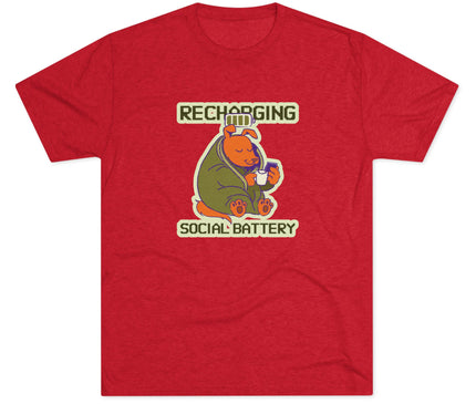 Recharging Social Battery Tri-Blend T-Shirt