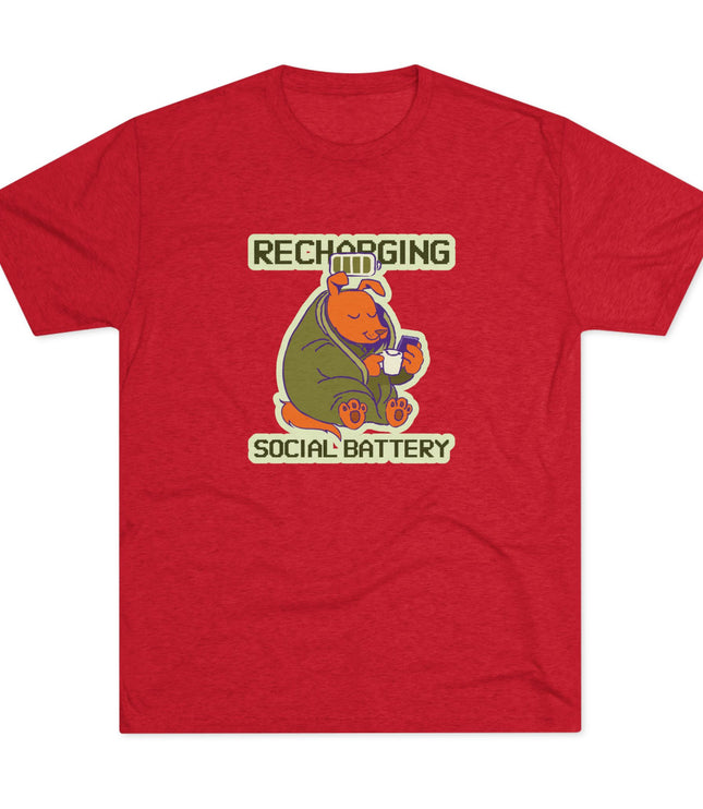 Recharging Social Battery Tri-Blend T-Shirt