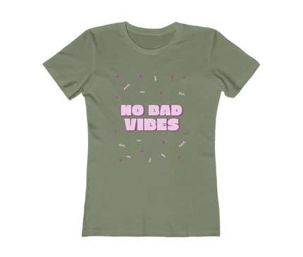 No Bad Vibes Women's Boyfriend Tee