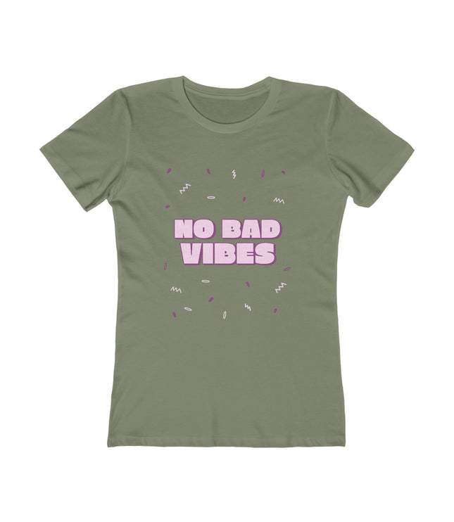 No Bad Vibes Women's Boyfriend Tee