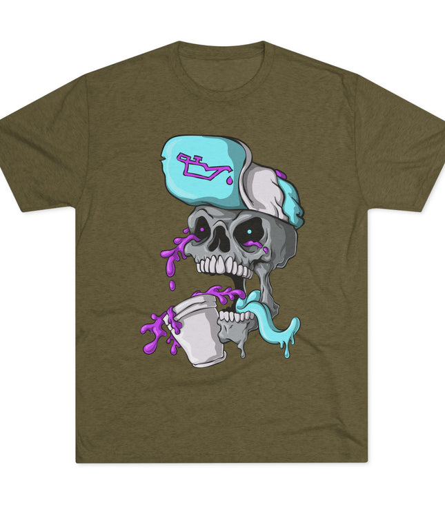 Leaned Out Skull Tri-Blend T-Shirt