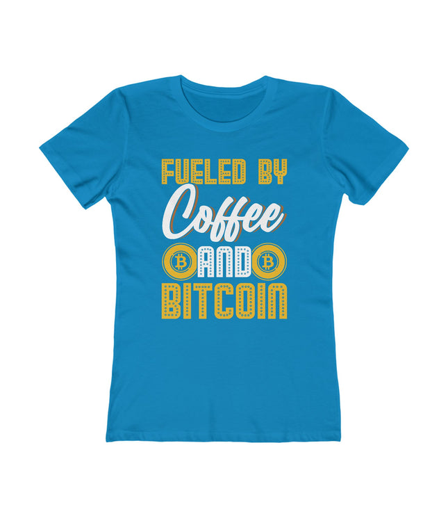 Fueled By Coffee And Bitcoin Women's Boyfriend Tee
