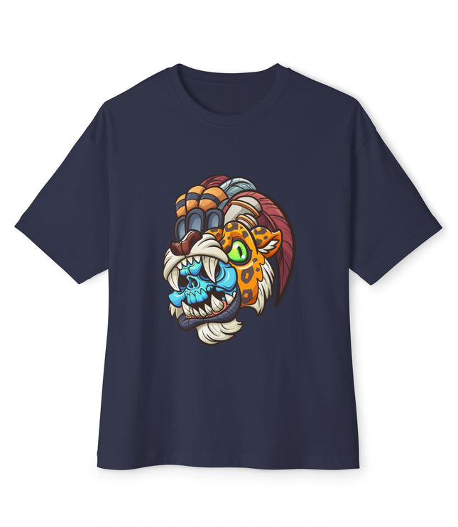 Tribal Jaguar Skull  Oversized T-Shirt