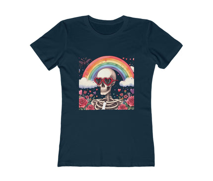 Spring Skull Women's Boyfriend Tee