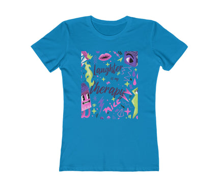 Laughter Is My Therapy Women's Boyfriend Tee