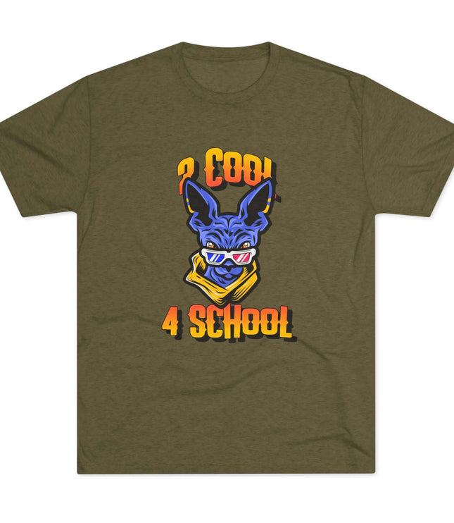 2 Cool 4 School Tri-Blend T-Shirt