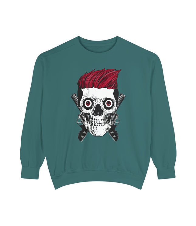 Skull With Guns Premium Sweatshirt