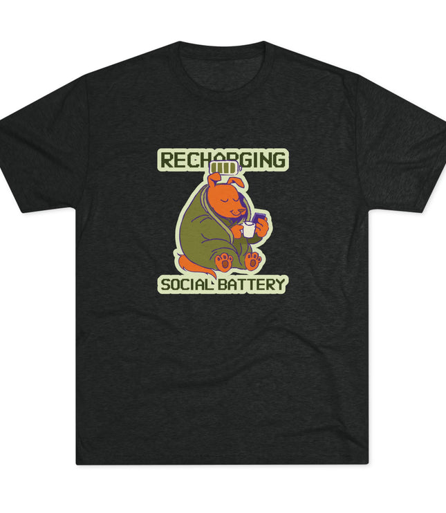 Recharging Social Battery Tri-Blend T-Shirt