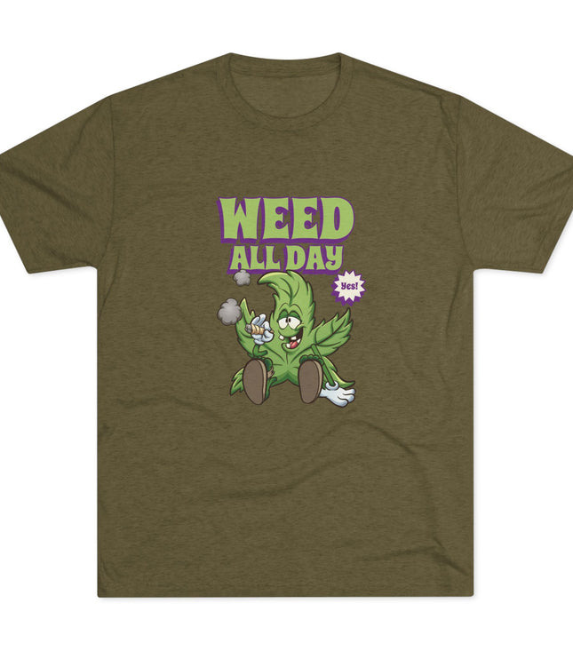 Weed All Day Tri-Blend T-Shirt