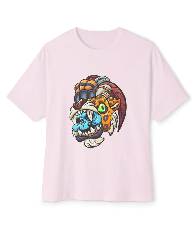 Tribal Jaguar Skull  Oversized T-Shirt