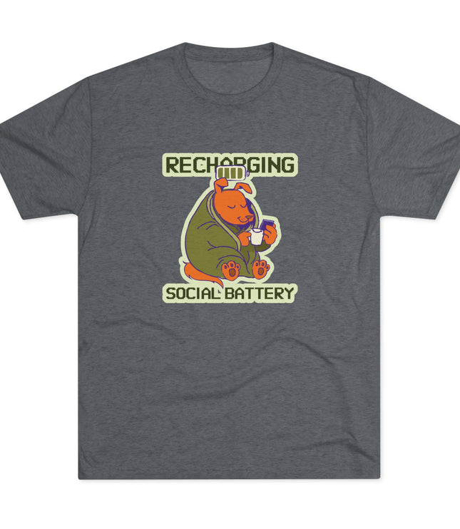 Recharging Social Battery Tri-Blend T-Shirt