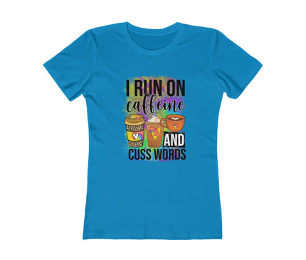 I Run On Caffeine Women's Boyfriend Tee