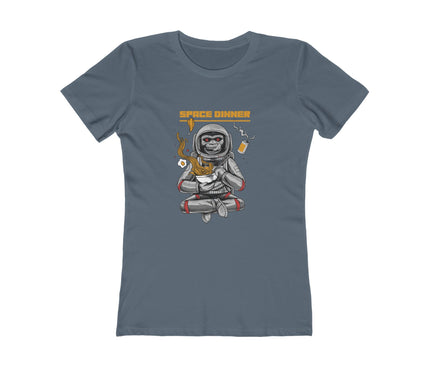Space Dinner Women's Boyfriend Tee