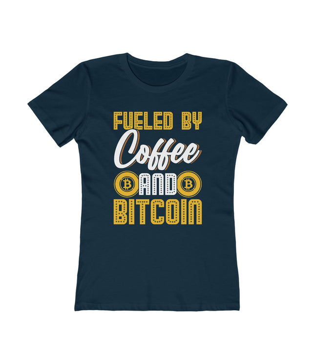 Fueled By Coffee And Bitcoin Women's Boyfriend Tee