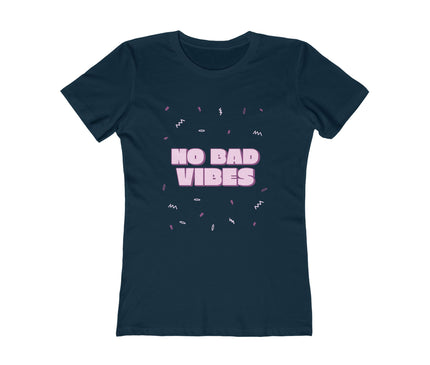 No Bad Vibes Women's Boyfriend Tee