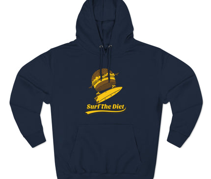 Surf The Diet Premium Pullover Hoodie