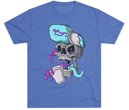 Leaned Out Skull Tri-Blend T-Shirt