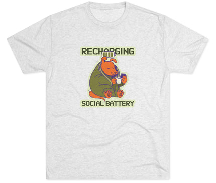 Recharging Social Battery Tri-Blend T-Shirt