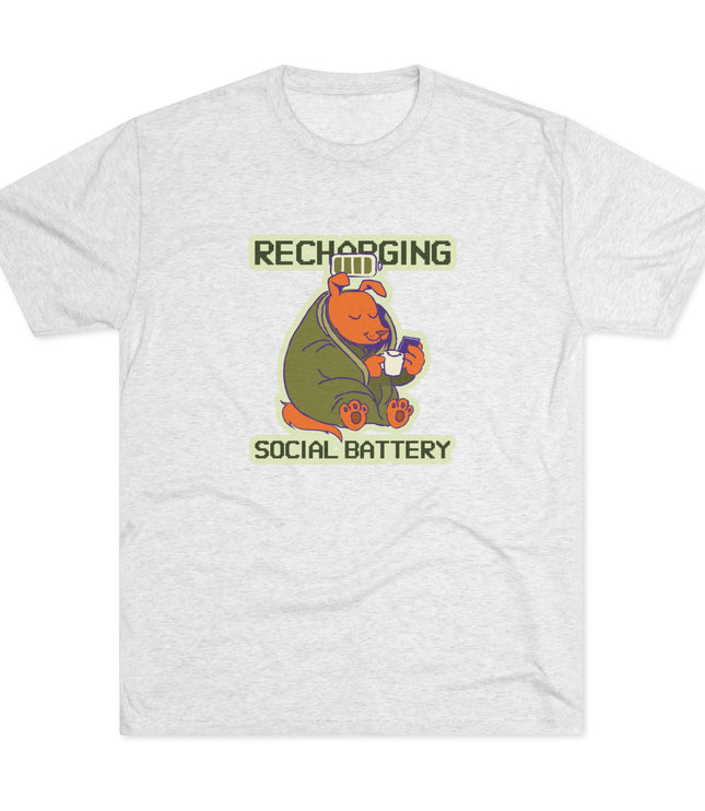 Recharging Social Battery Tri-Blend T-Shirt
