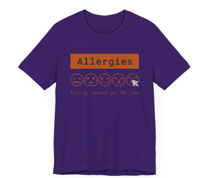 Allergies Jersey T-Shirt