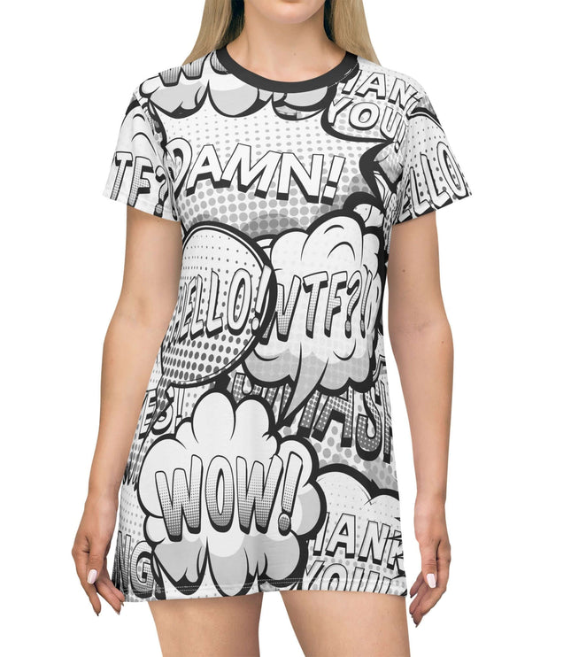 Monochrome Pop Women's Tee Dress