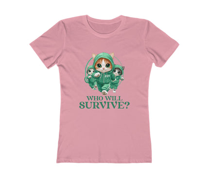 Who Will Survive? Women's Boyfriend Tee