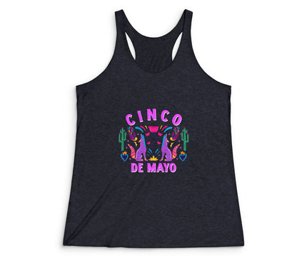 Cinco De Mayo Women's Tri-Blend Racerback Tank