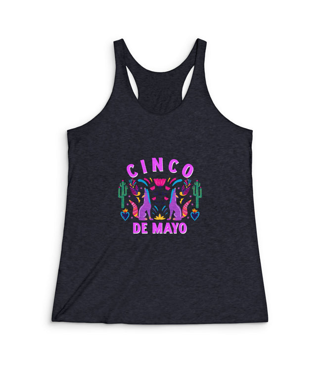Cinco De Mayo Women's Tri-Blend Racerback Tank