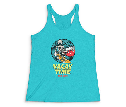 Vacay Time Women's Tri-Blend Racerback Tank