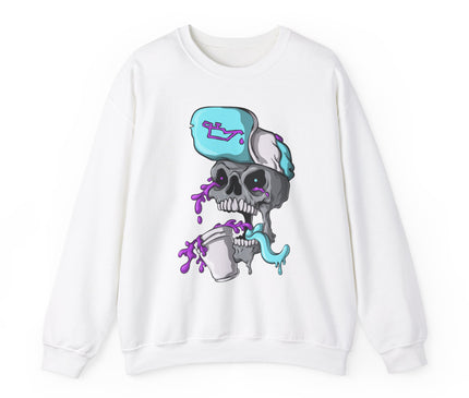 Leaned Out Skull Classic Crewneck Sweatshirt