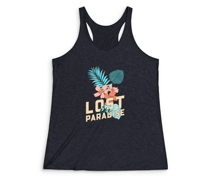 Lost In Paradise Women's Tri-Blend Racerback Tank