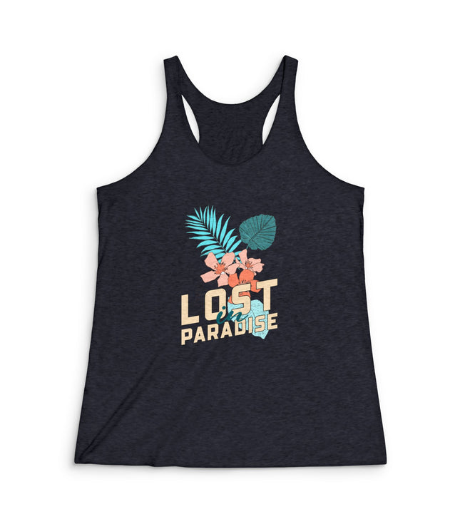 Lost In Paradise Women's Tri-Blend Racerback Tank