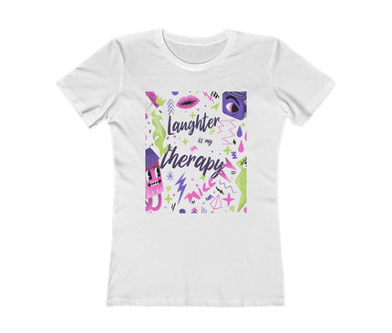Laughter Is My Therapy Women's Boyfriend Tee
