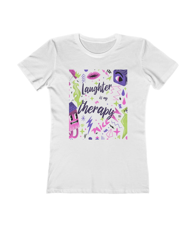 Laughter Is My Therapy Women's Boyfriend Tee