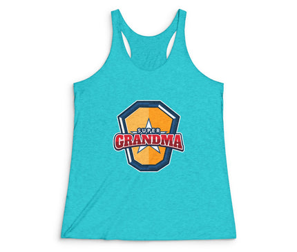 Super Grandma Women's Tri-Blend Racerback Tank