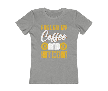 Fueled By Coffee And Bitcoin Women's Boyfriend Tee