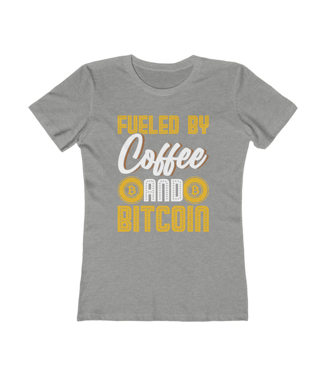 Fueled By Coffee And Bitcoin Women's Boyfriend Tee