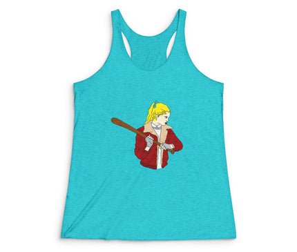 Baseball Girl Women's Tri-Blend Racerback Tank