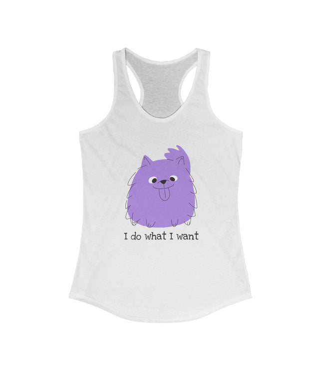 I Do What I Want Women's Racerback Tank