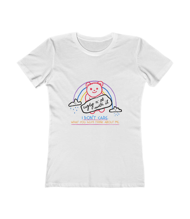 I Don't Care Women's Boyfriend Tee