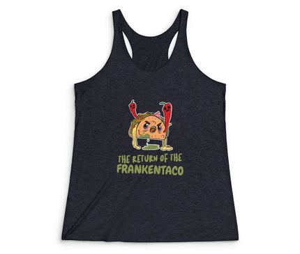 Frankentaco Women's Tri-Blend Racerback Tank